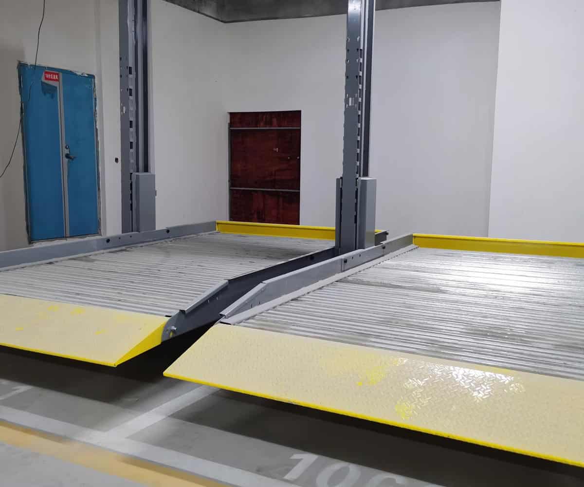 通道县双层升降横移机械停车库拆除