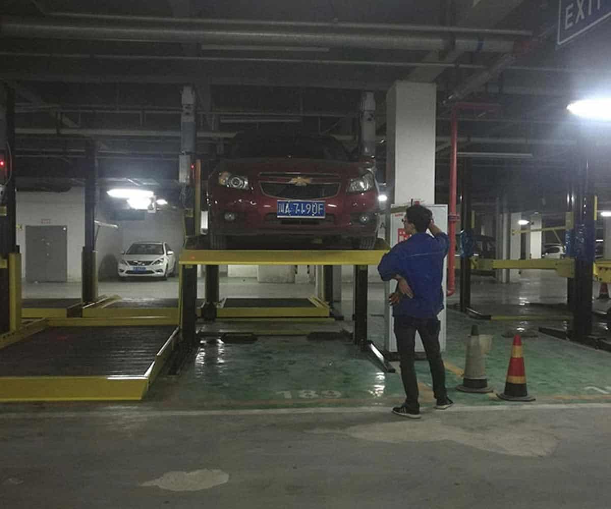 岳阳市双层升降式机械式立体车库拆除