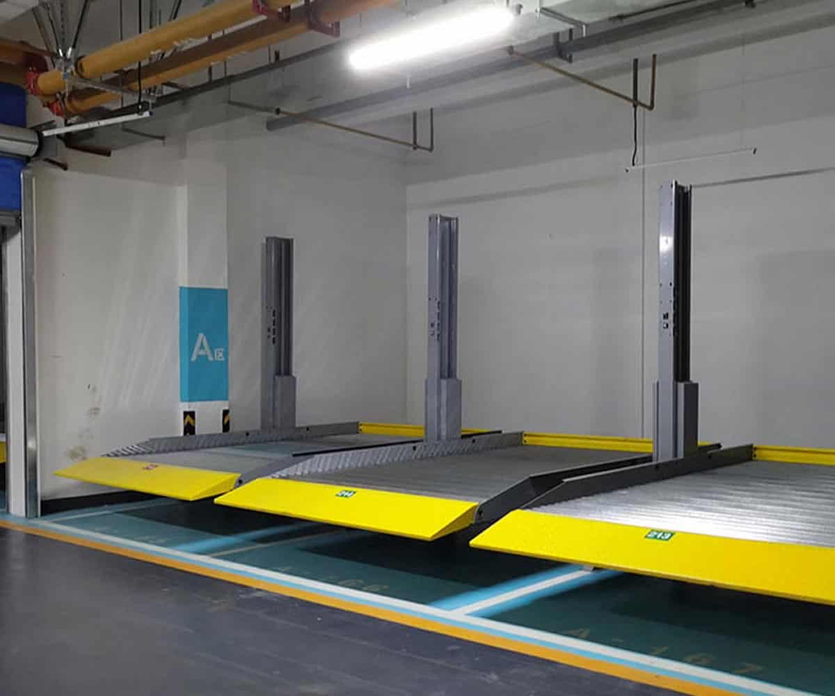 蓝山县地下室简易升降停车库过验收