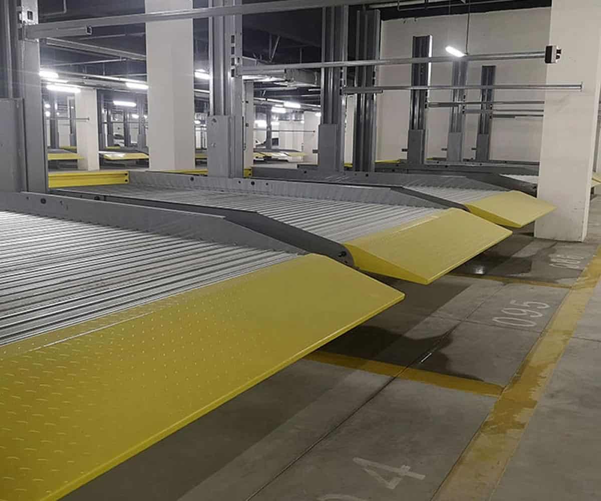 蓝山县二层简易升降类停车立体车库拆除